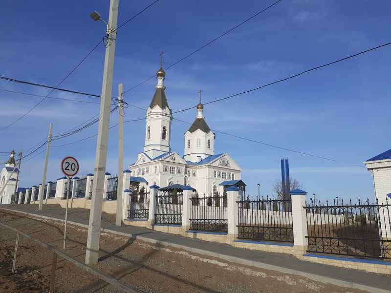 Храм село Цветное Володарского района Астраханской области