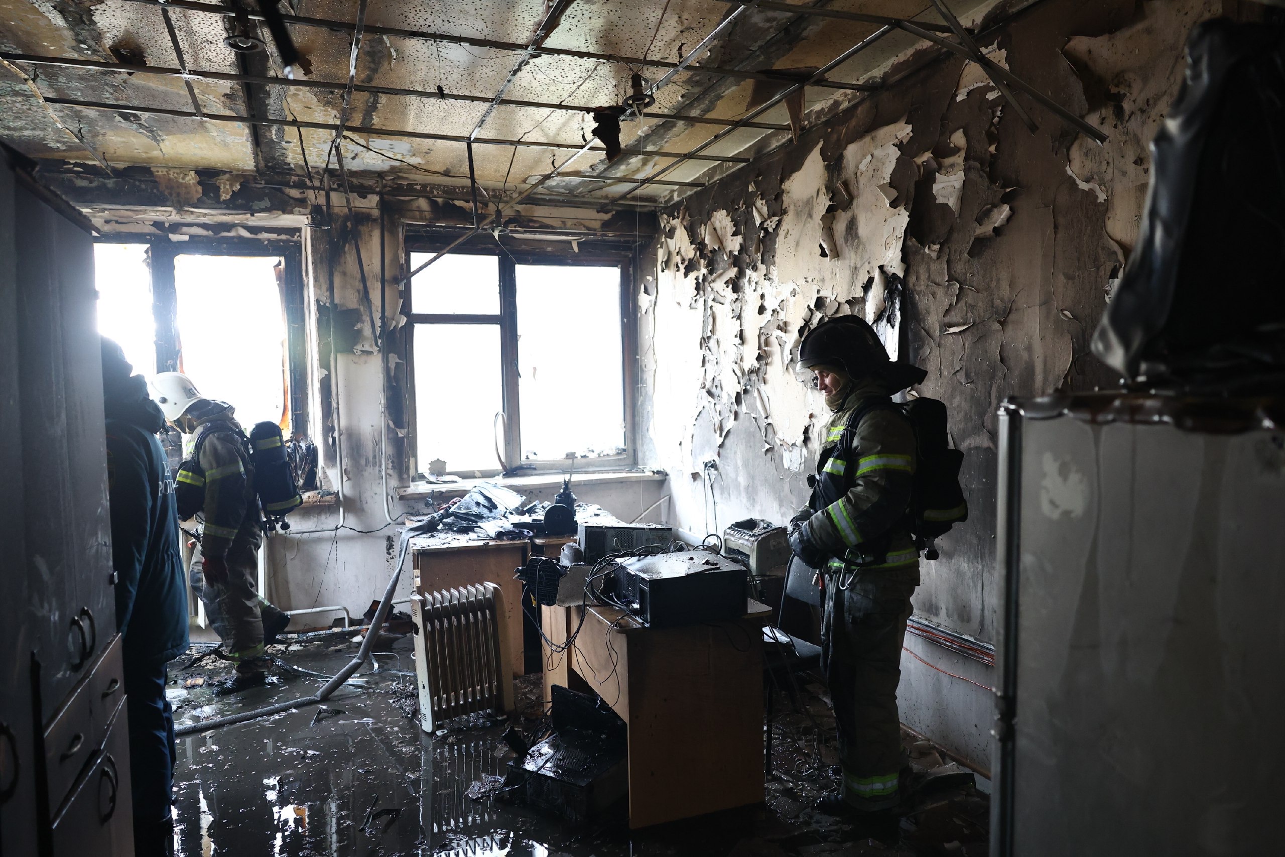 Пожар в больнице Силищевой