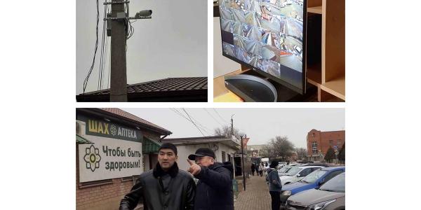 Администрация Володарского района оказала помощь поселку Володарский в установке уличных камер наблюдения