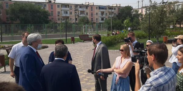 Уютный парк «Дружба» в Жилгородке реконструирован благодаря РЖД 