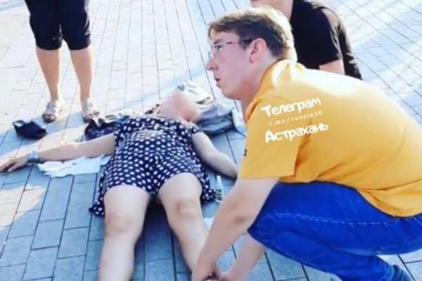 В Астрахани произошла жесткая авария с велосипедистом