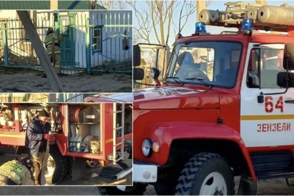 Под Астраханью спасатели провели пожарно-тактические учения на здании мечети