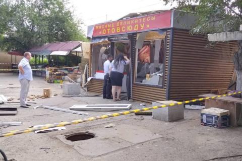 В Трусовском районе временно прекратили подачу газа из-за взрыва в киоске 